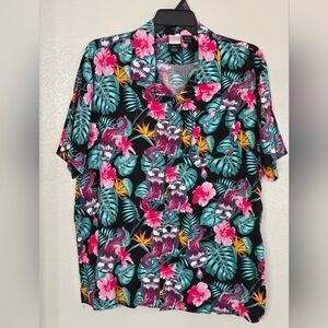 Marvel Venom Hawaiian Shirt Men's XL Novelty Comics Floral